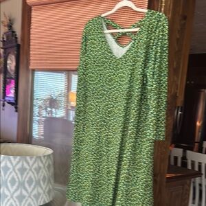Green Patterned Dress